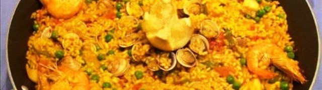 Паэлья с зелеными бобами