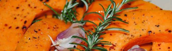 Запеченная тыква с чесноком и розмарином (Calabaza asada con ajo y romero)