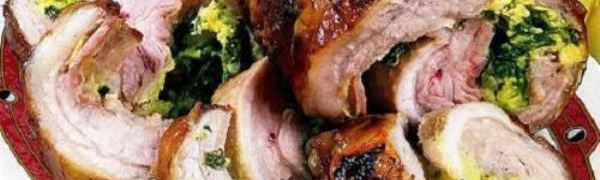 Свиной рулет с цветной капустой